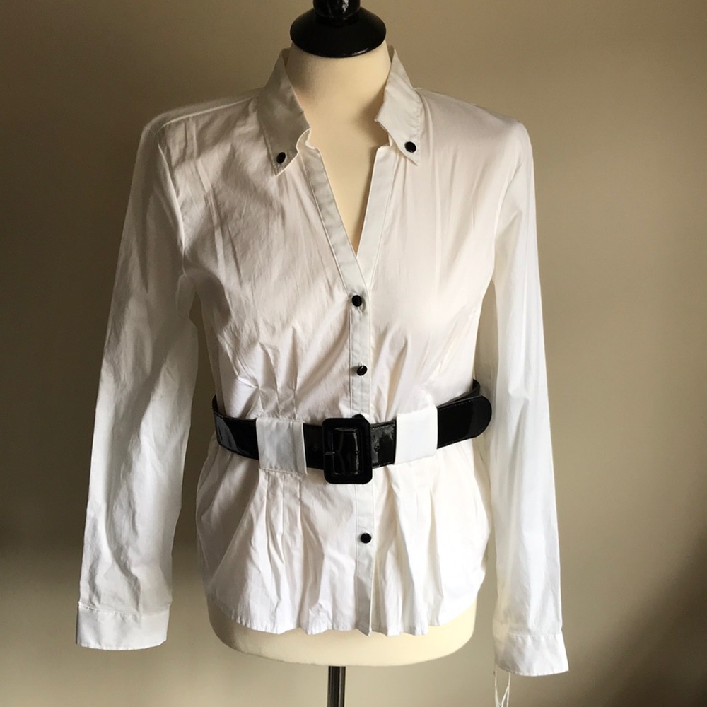 Belted Button Down